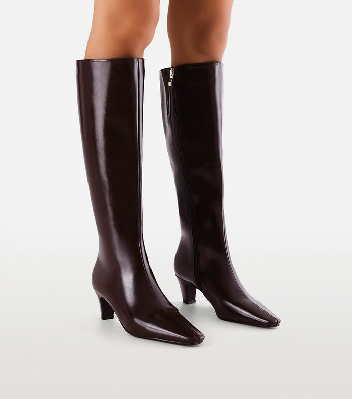 ANGIE - DARK CACAO SHINE-Boots-Billini-Billini