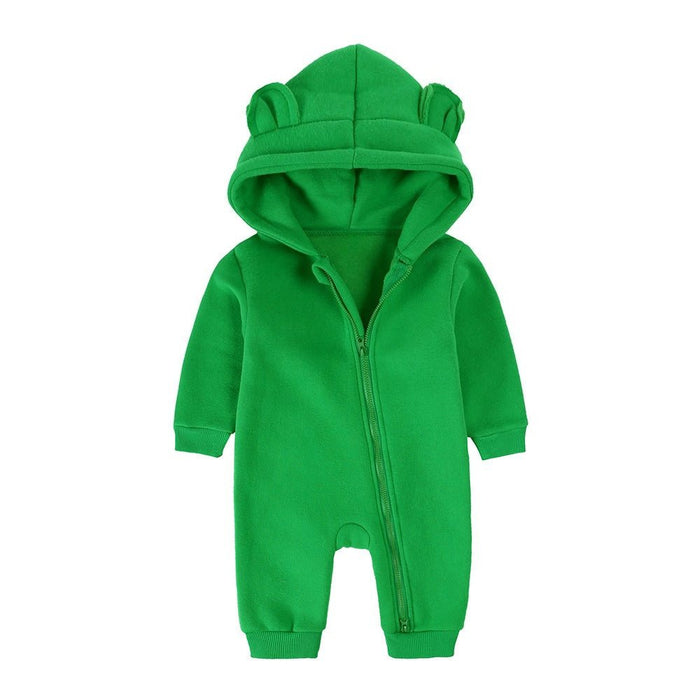 Baby 3D Bear Ears Design Fall-Winter Jumpsuit (7 Colors)