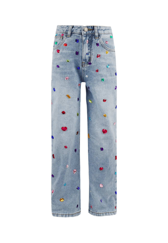 Lola + The Boys Bottoms Bejeweled Jeans
