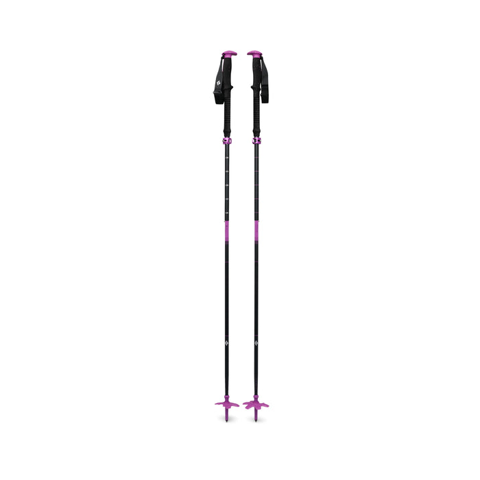 Black Diamond EXPEDITION SKI POLES 100-140cm Alpine Poles- Piton Purple