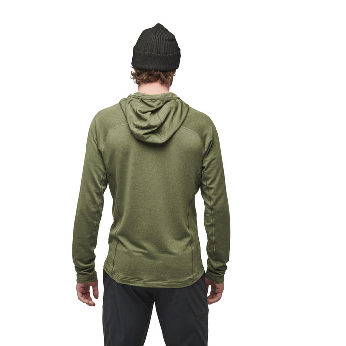 Black Diamond Men's Coefficient LT Hybrid Hoody- Tundra/Black- M