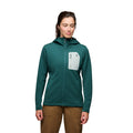 Black Diamond W DIVERGE FZ HOODY Color: 3062-Deep Woods, Size: SML