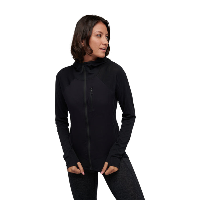Black Diamond Women's Coefficient LT Hybrid Hoody- M - Black
