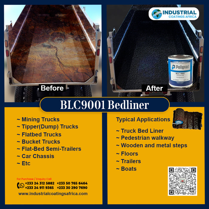 BLC9001 Truck Bedliner, Industrial Floor and Stairs Anti-Slip Coating