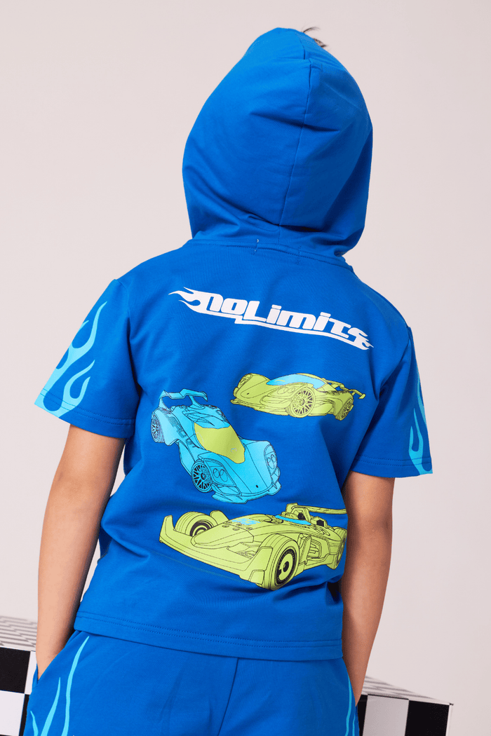 Lola + The Boys Sets Blue Flames Short Set