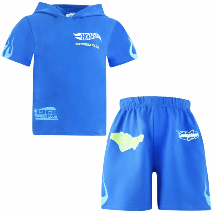 Lola + The Boys Sets Blue Flames Short Set