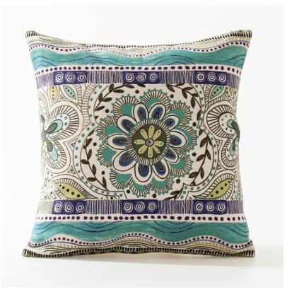 Bohemian  Morocco Pillow Case Decorative Pillows Cover Geometric  Home  Blue Pillowcase