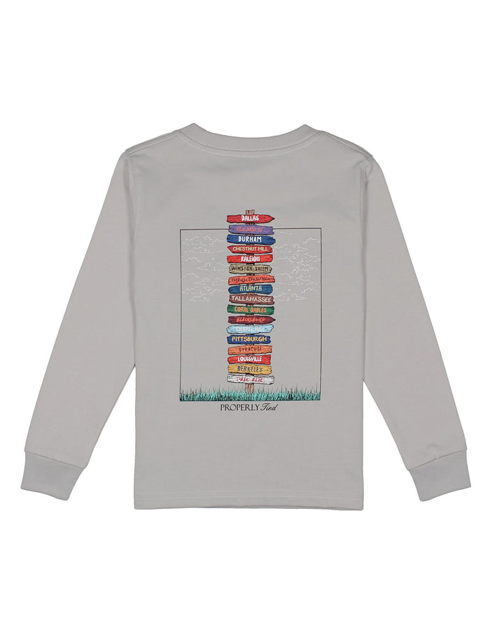 Boys Atlantic Showdown LS Ice Grey