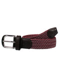 Boys Country Club Stretch Belt Maroon And Grey