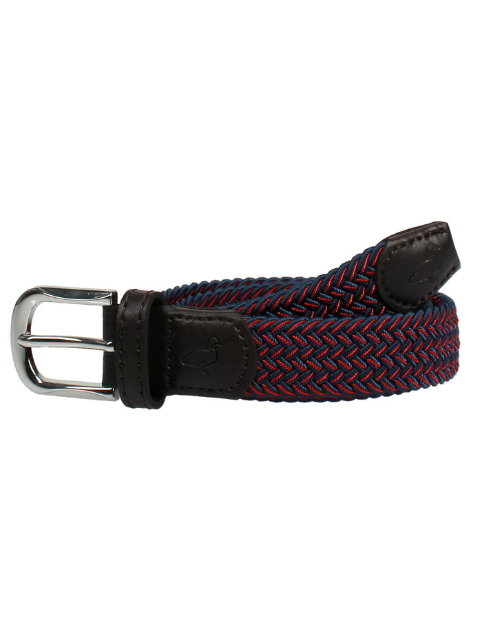 Boys Country Club Stretch Belt Navy And Red
