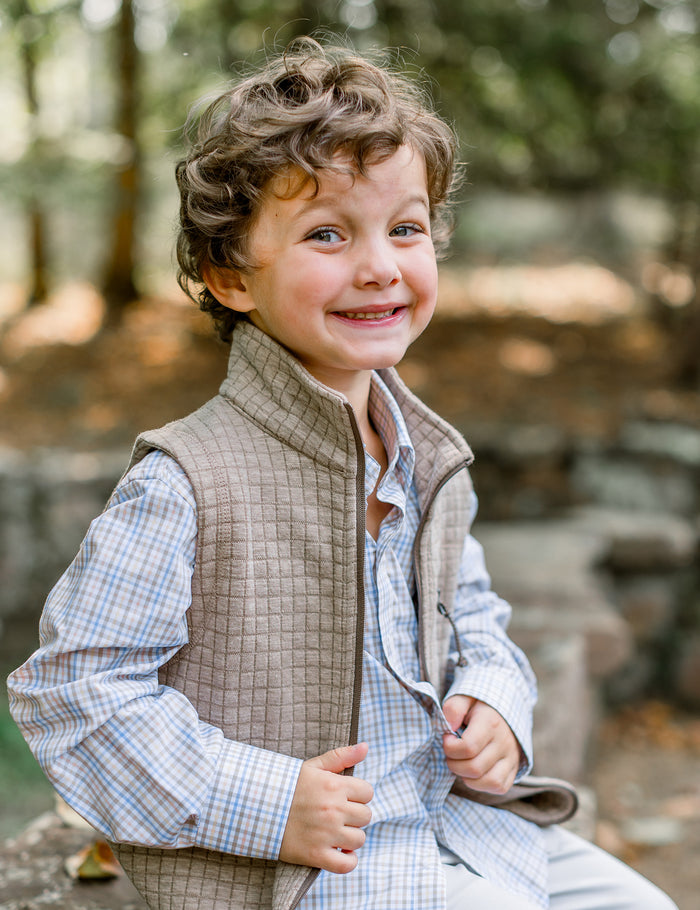 Boys Delta Vest White Oak