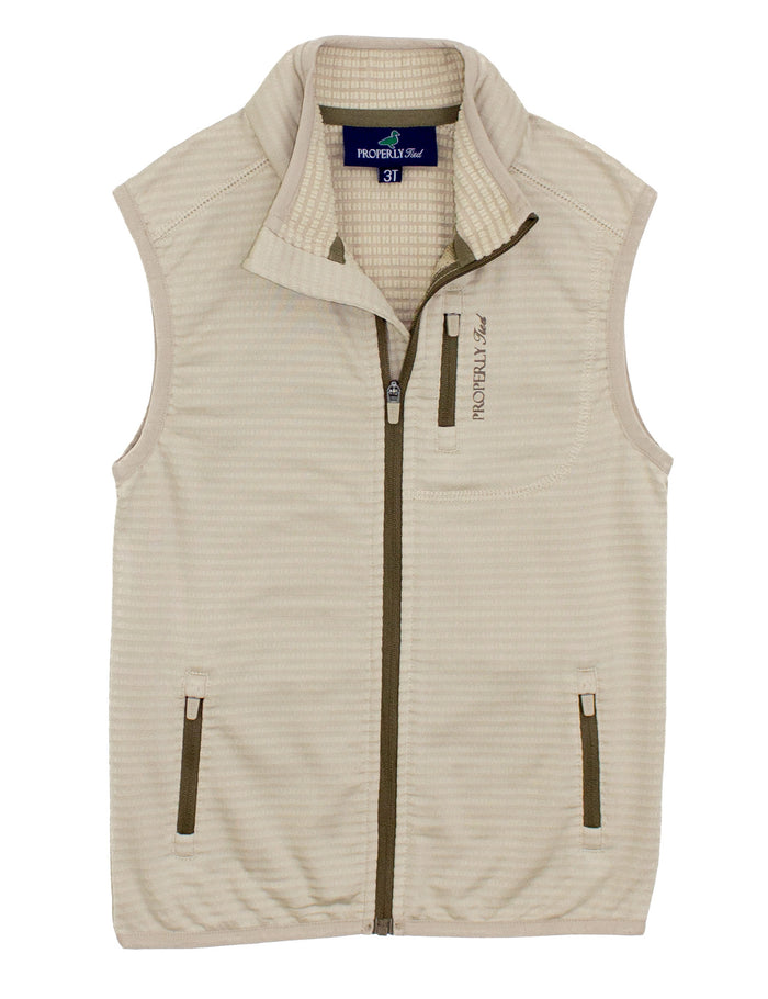 Boys Fairhope Vest Khaki