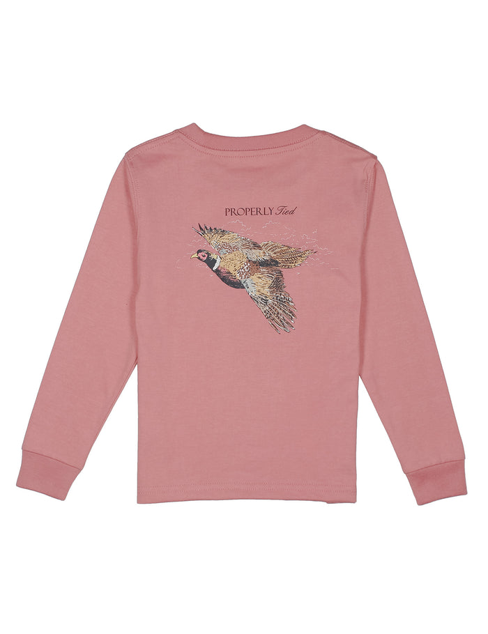 Boys Pheasant Hunt LS Salmon