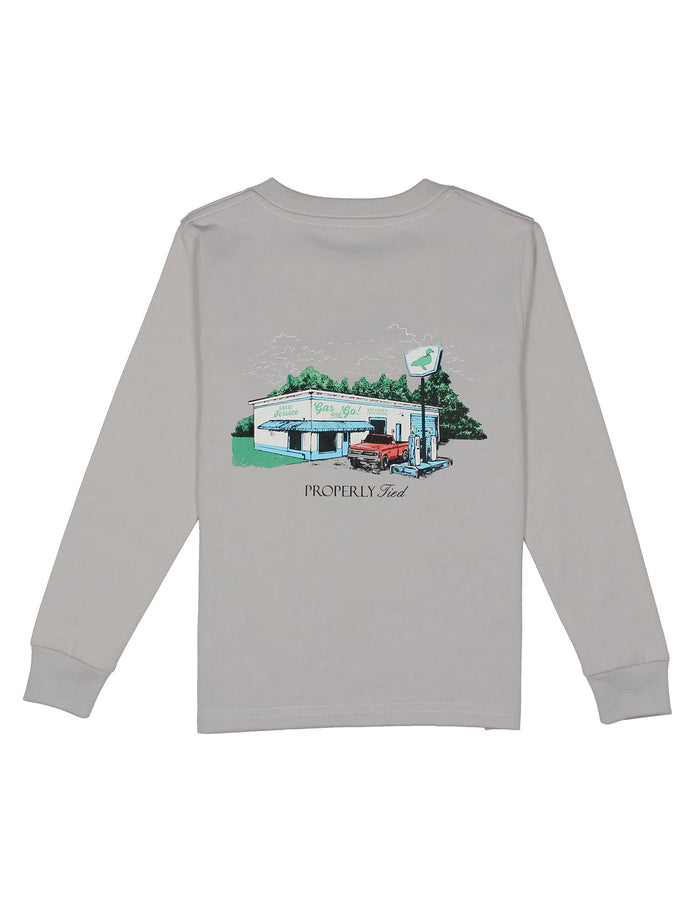 Boys Service Station LS Ice Grey