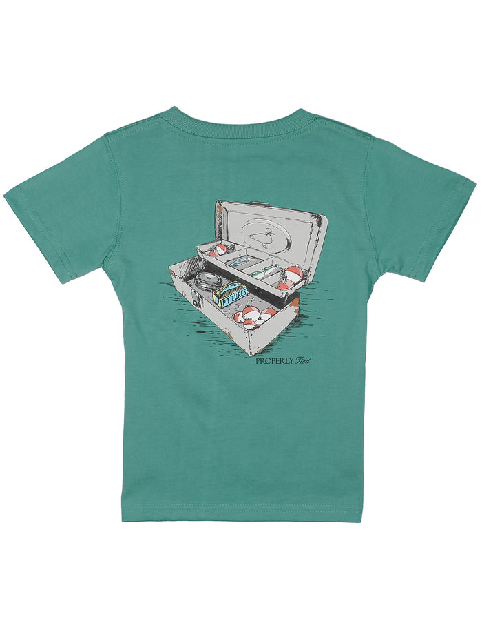 Boys Tackle Box SS Teal