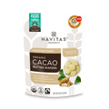 Navitas Organics Unsweetened Organic Cacao Butter Wafers 8oz. front of bag
