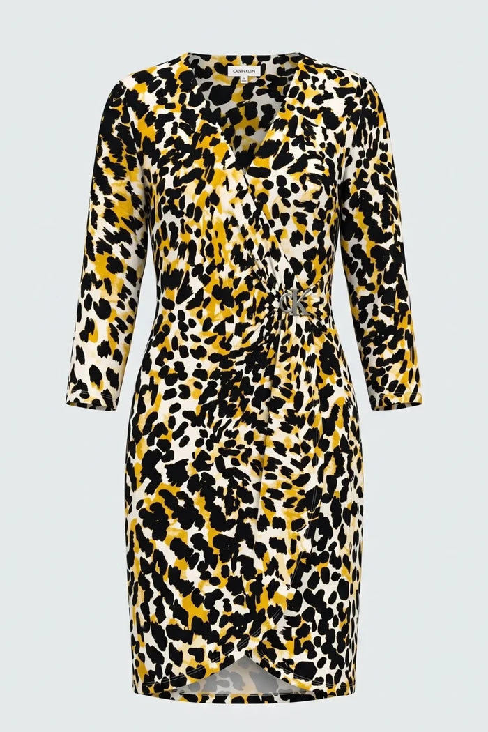 Рокля с леопардов принт "CK" Calvin Klein Roberto Fashion Store Dress M0LD6810zyo-L L