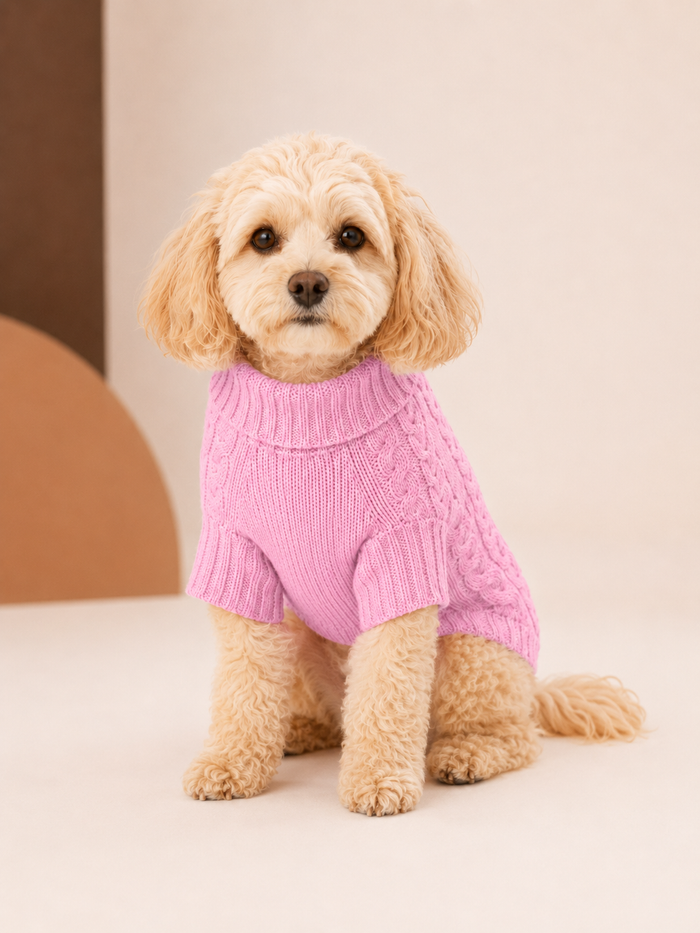 Cashmere Pet Sweater with Sleeves for Dogs & Cats