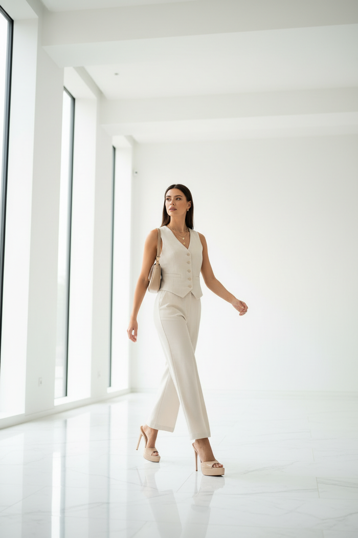 Lawnie Nude - White Marble Full Body