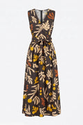 Памучна рокля "Dafni" - кафяво Roberto&Co Roberto Fashion Store Dress NWA1007DRSBROCOT-ML M/L