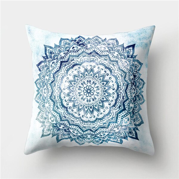 Creative Bohemian Boho Pillowcase Floral Cushion Pillow Case 45*45cm Neck Travel Pillow Cover