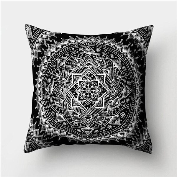 Creative Bohemian Boho Pillowcase Floral Cushion Pillow Case 45*45cm Neck Travel Pillow Cover