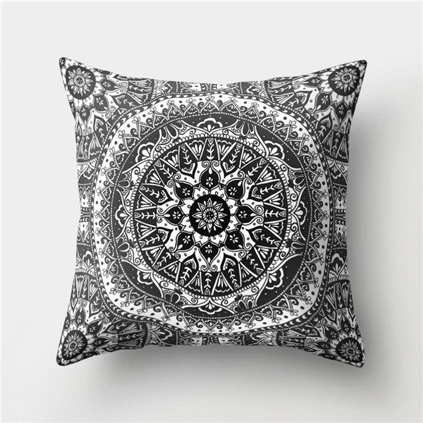 Creative Bohemian Boho Pillowcase Floral Cushion Pillow Case 45*45cm Neck Travel Pillow Cover