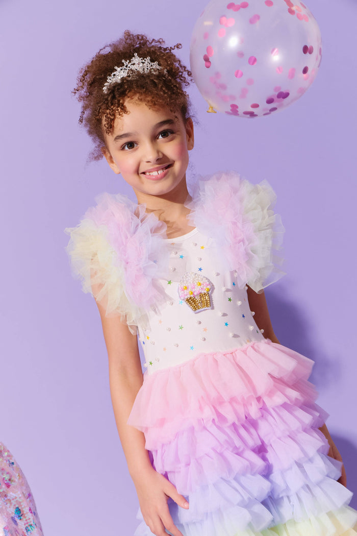 lola-new-arrival Cupcake Pearl Tulle Dress