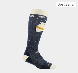 Darn Tough K's Kids Kid's Polar Bear Over-the-calf MW Cush Snow Socks- S