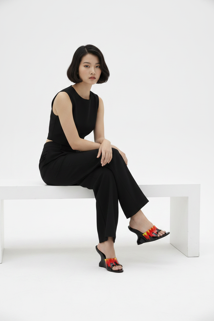 Flame Mule - Studio Seated