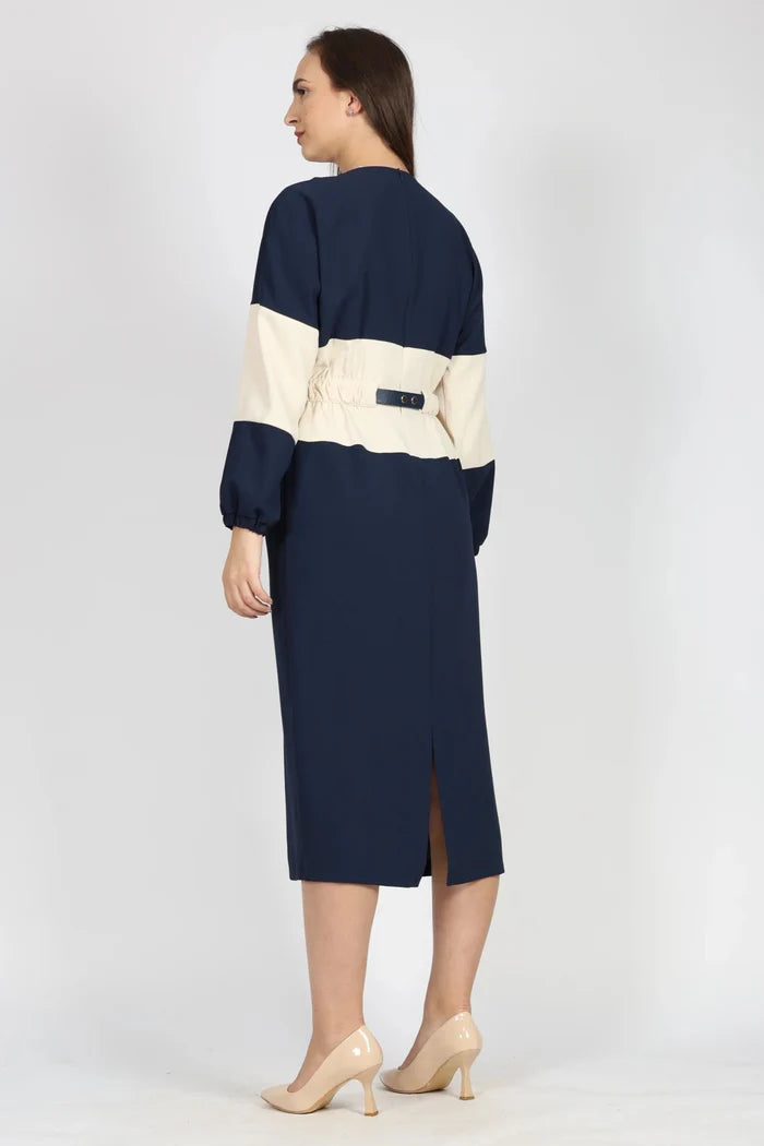 Рокля, Син New Era Roberto Fashion Store One piece NLZ0612DRSBLULNG 36