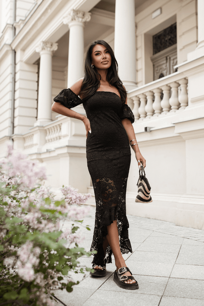 Рокля CALMA - черна LaBalancia Roberto Fashion Store Dress 5907378522767 S