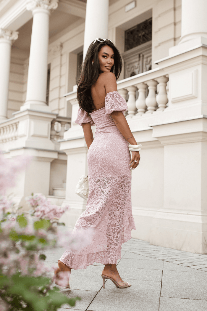 Рокля CALMA - пудрено розово LaBalancia Roberto Fashion Store Dress 5907378522842 S