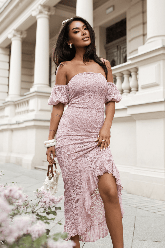 Рокля CALMA - пудрено розово LaBalancia Roberto Fashion Store Dress 5907378522842 S