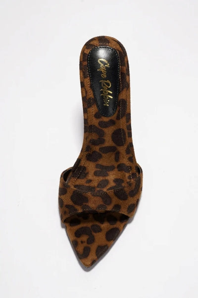 Dulcea Leopard Print Stiletto Mules – Designer-Inspired Heels