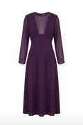Елегантна миди рокля Roberto&Co - лилаво Roberto&Co Roberto Fashion Store Dress NLZ0907DRSPURMID-36 36