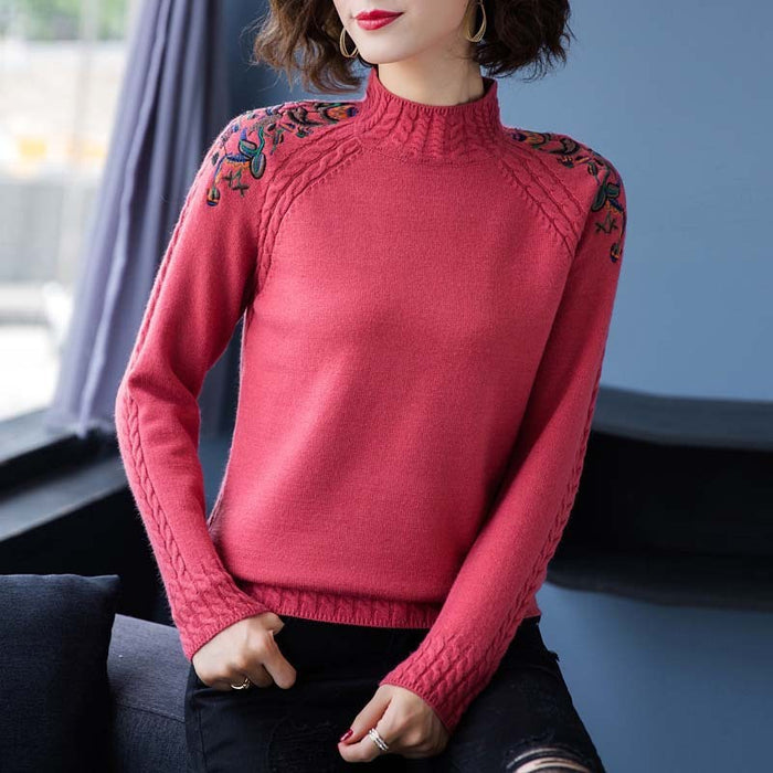 Fashion Embroidery Loose Sweater For Women - Livefree