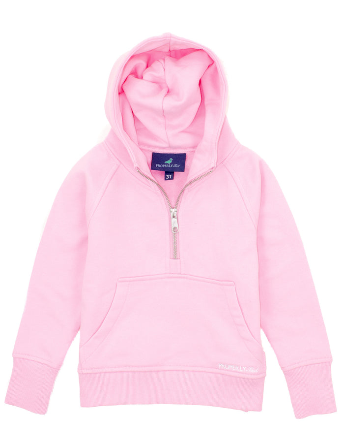 Girls Apres Ski Crop Hoodie Bubblegum
