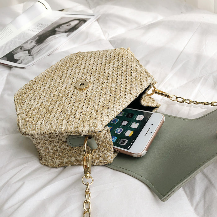 Handmade Woven Hexagon Mulit Style Handbag