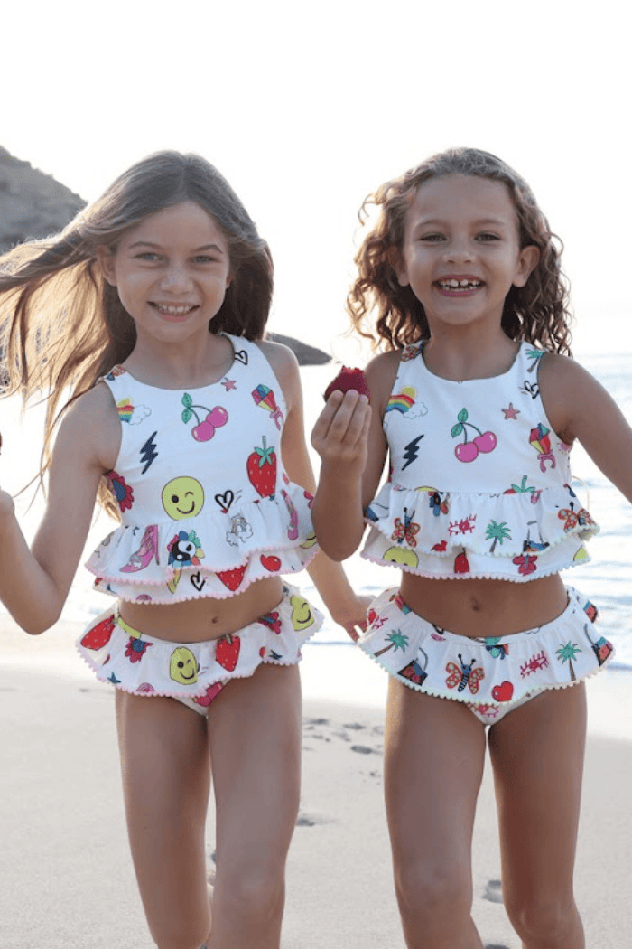 Lola + The Boys Swimwear Happy Doodle Bikini