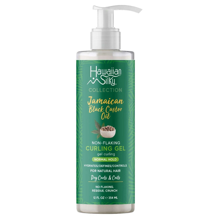 Hawaiian Silky Jamaican Black Castor Oil Non-Flaking Curling Gel Normal Hold 12 Oz