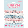 iScream Accessories Heart Charm Scrunchie Set