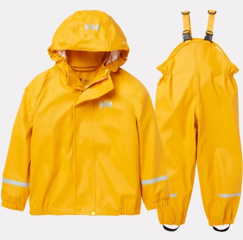 Helly Hansen K BERGEN 2.0 PU RAINSET 344 ESSENTIAL YELLOW 98/3