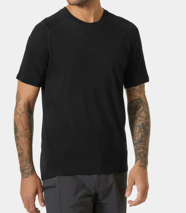 Helly Hansen M's Durawool T-Shirt-Black-XXL