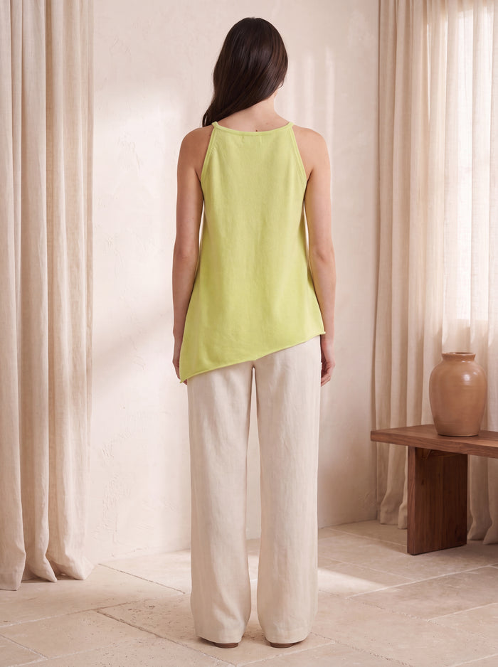 High Low Tank Top in Pure Cashmere