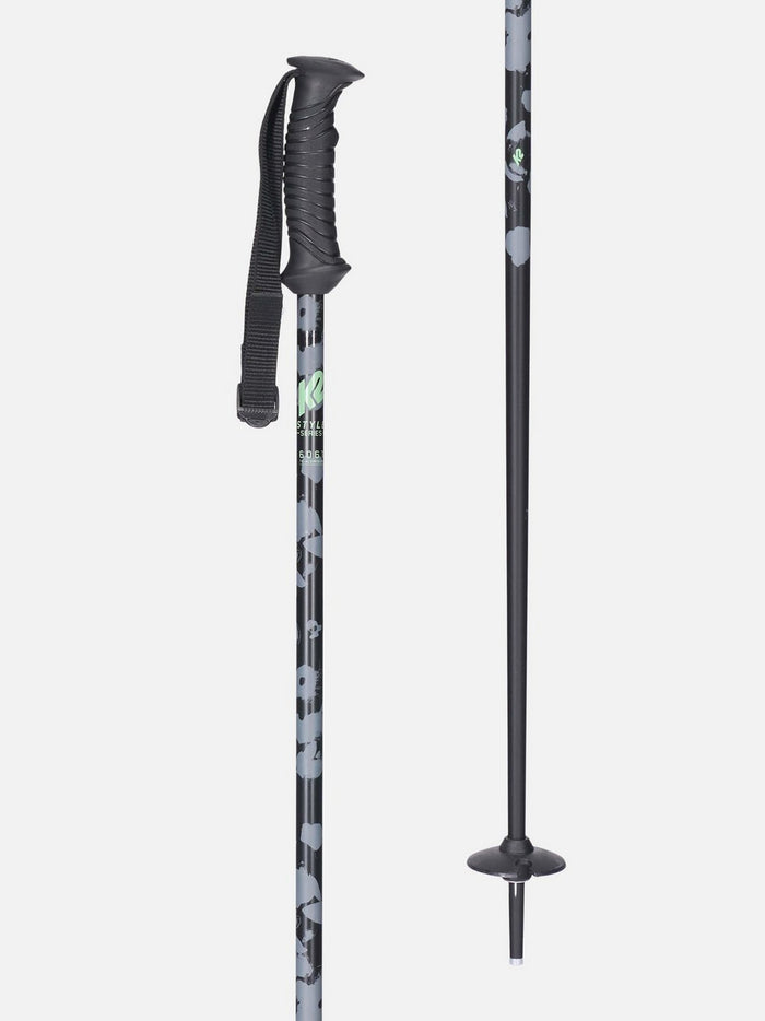 K2 STYLE ALUMINUM POLES- BLACK 48 120CM