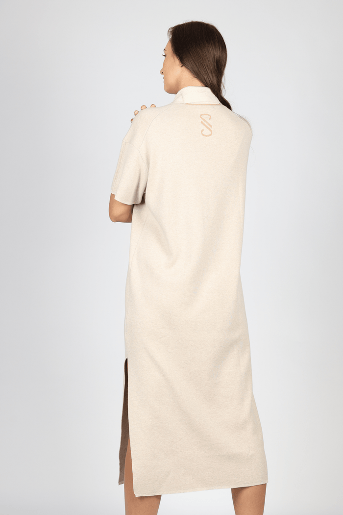 Knitted Dress, Beige