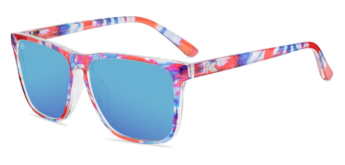 Knockaround FLAQ3433 Live Free or Tie-Dye Fast Lanes Sunglasses