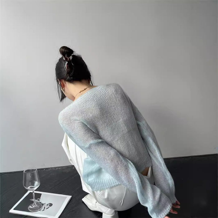 Loose Blouse Thin Short Top - Livefree