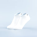 Luxe ankle socks, white, ribbed knit with elastic cuff